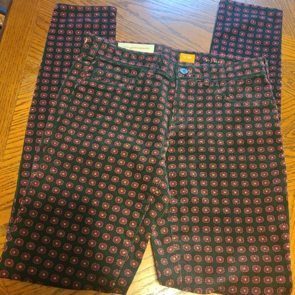 Pilcro and the Letterpress Pants - Pilcro  skinny pants Cute print